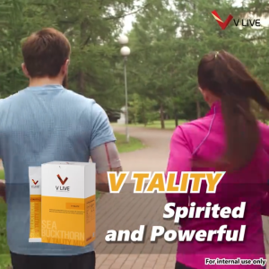 V TALITY Sea Buckthorn & Blackcurrant Drink Mix - Good Stamina Provides Strong Body (28 Sachets)