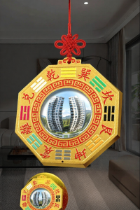 YISHUIGE | Convex Fung Shui Mirror Copper Reflective