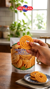 PUSBA’S Murukku Mix 500g | Pusbas Campuran Murukku | Pusba Murukku Maave | Murukku Tepung | Maavu | Crispy | Kuih | Maruku | Mudah | Halal