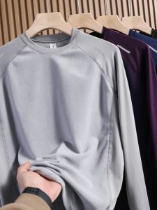 Áo Nỉ Lông Cừu Hai Mặt Dày Ấm Áp Cho Nam Mùa Đông Ngoài Trời Công Ty Khóa Nhiệt Tự Phát Sáng Cổ Tròn Thời Trang Thành Thị