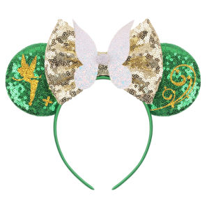 Disney Tinker Bell Ear Headband for Adults Mickey Mouse Ears Hairbands Baby Girls Headwear Women Bow Hair Accessories Kids Gifts