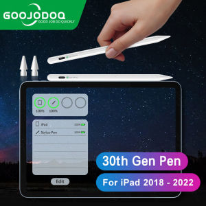 GOOJODOQ for pencil 2 pencil 1 Stylus Pen For Pad Bluetooth Pen Palm Rejection  Pen for For Pro 11 12.9 Air 5 Air 4 10.9  7th 8th 9th 10th 10.2  2018-2024