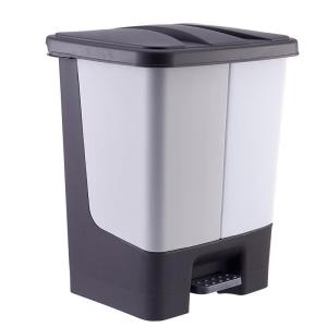 Foot Pedal Dry Wet Separation Trash Bin