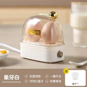 Mini Steamer Egg Cooker for Home Student Dormitory Breakfast One Person Serving Egg Steamed Kitchen Appliance Egg Fry Egg Boil