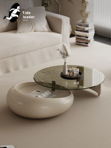 Tide leader | Italian Minimalist Designer Round Rotating Coffee Table