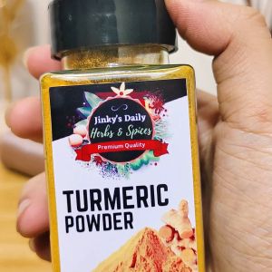 Turmeric Powder 90g in Shaker Bottle by Jinkys Daily Herbs & Spices