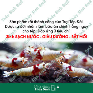 Thức Ăn Tép 3in1 Shrimp Feed Daily | Sạch Nước Giàu Dưỡng Bắt Mồi | 8m2