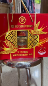 FIDINEST - Nước yến đường phèn FIDINEST 20% tổ yến siêu ngon kèm quai xách (6 lọ x 70ml)
