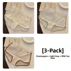 Elastic Comfort Plus Size Sports Style Color Block Briefs