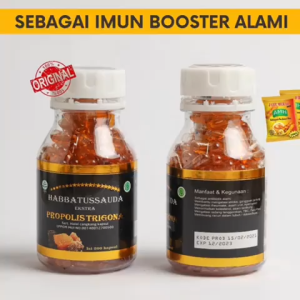 Habbatussauda 3 in 1 Ektra Propolis Trigona 200 Kapsul Untuk Menjaga Daya Tahan Tubuh