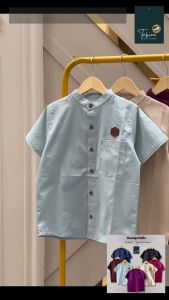 Tabina Setelan Koko Anak Laki Laki Lengan Pendek seri Hafiz Bahan Katun usia 2 hingga 14 tahun
