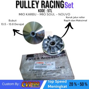 PULLEY BUBUT CUSTOM MIO SMILE - MIO SOUL KARBU - NOUVO PULLEY CUSTOM UPGRADE CVT MATIC NAIK TOP