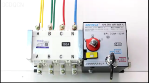 ATS 4P 100A/4Pสวิตช์เปลี่ยนอัตโนมัติ 400V Dual Power ATS Automatic transfer switch เวลาในการเปลี่ยนน้อยกว่า 30ms