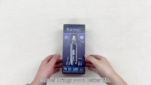 Kemei 3 IN 1 Eyebrows Trimmer Type-C Nose Trimmer Electric Replaceable Hair Remover Professional USB Charging Hair Shaver KM-313