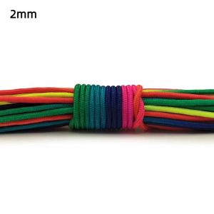 JETTING | ⑥ Rainbow Paracord Rope 2mm/3mm/4mm 7 Strands Climbing Parachute Rope Survival Gear Bracelet Durable Cord for Outdoor Activitie