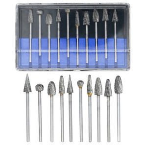 10pcs/Box Dental Carbide Drills Kit Popular Dentistry Tool HP 2.35mm 135℃ Autoclavable For Universal Grinding/Removing/Polishing