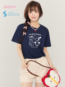 Gbiaior | Cute Dachshund Print Loose Fit Tee
