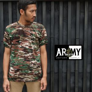 Terbaru kaos loreng drifit kasad tni ad multicam lengan pendek