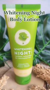 SR12 Whitening Night Body Lotion Krim Pencerah & Pelembab Kulit