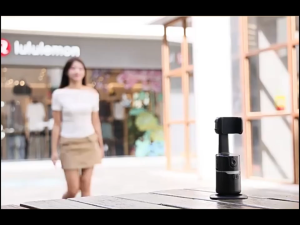 Face Tracking Gimbal Stabilizer 360°Rotation Selfie Stick with Heat Sink Phone Clip Tripod