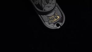 Titanium Alloy Mechanical Push Slider Horse Engraved Fidget Slider ADHD Stress Relief Toys Office Stress Relief Toys Adult Gifts