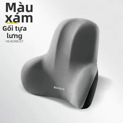 Gối Ô Tô Hỗ Trợ Cổ và Thắt Lưng Bằng Foam Nhớ Hình