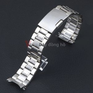 Dây Đeo Đồng Hồ Bằng Thép Không Gỉ 20mm/22mm Đầu Cong Vòng Đeo Tay Thay Thế Phổ Thông Dành Cho Nam Và Nữ Với Phụ Kiện Dụng Cụ Khóa Kim Loại