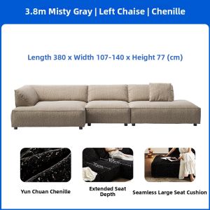 Zen Style Modular Fabric Sofa