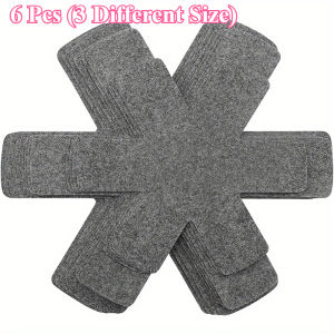 10.2/13.8/15 Inch Pot and Pan Protectors Set of 12 with 3 Different Sizes Pot Dividers Pads Stacking Pan Protectors