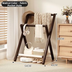 MU FENG ZHI NAN | Foldable Wooden Coat Rack