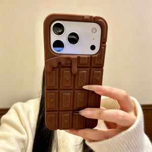 EOENKK | Sweet Chocolate Silicone Phone Case For iPhone 15 14 13 16 12 17 Pro Max Plus 6 7 8 Plus iPhone 11 SE 2020 17 Air Phone Cover