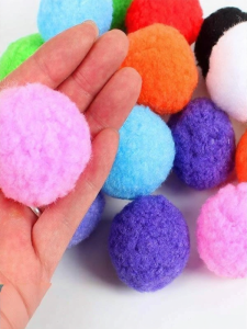 Kindergarten Colorful Pom Poms 5cm