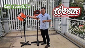 QUẠT HÚT KHÓI – HÚT MÙI CAO ÁP CHÂN ĐỨNG – XOAY 360 ĐỘ (SIZE 25CM 30CM)
