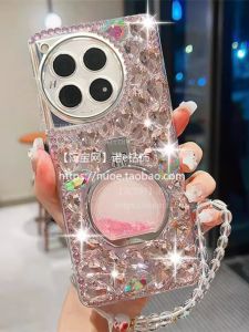 Luxury Water Diamond Creative Protective Case for OnePlus Ace3 Phone Shockproof Sandflow Stand Durable Acrylic Cover for OPPO