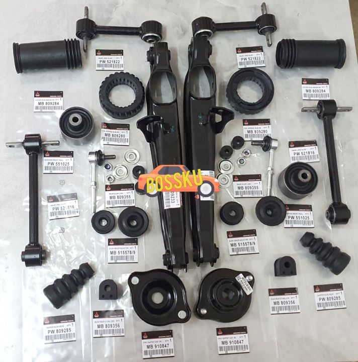 24 IN SET PROTON WIRA WAJA GEN2 PERSONA SATRIA REAR LOWER ARM/UPPER ARM/TRAILING ARM