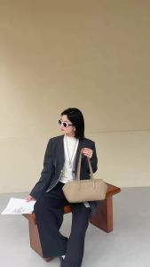 SHUCAI | Womens Genuine Suede Leather Boston Bag Vintage Underarm Shoulder Bags Large Capacity Pillow Handbag Ladies Commute Tote Purse