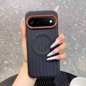 szhaiyu | Luxury PU Leather Matte Protection Phone Case for Google Pixel 11 10 9 Pro XL 9Pro 10Pro 11Pro 10A for Magsafe Magnetic Cover