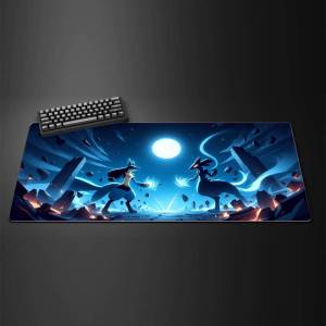 Bandai | Pokemon Anime Gaming Mouse Pad Large Rubber Keyboard Desk Mat With 2MM Stitched Edge Mousepad