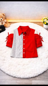 Áo Sơ Mi Lụa Nữ Mẫu Thiết Kế Hở Vai Trẻ Trung Năng Động M17
