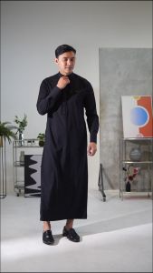 KHOIRUMMAH Jubah Sultan - Gamis Pria Dewasa - Jubah Polos Lengan Panjang Model Slimfit - All Varian