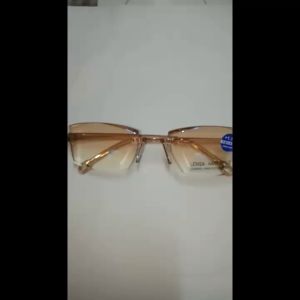 OPTIK BLUERAY MURAH - Kacamata Rimless Tanpa Frame Lensa Khusus Baca Rabun Dekat Serta Lensa Antiradiasi Ready Ukuran (PLUS) +1.00 s/d +3.00 Warna Coklat Brown UNTUK PRIA WANITA - NEW ARRIVAL