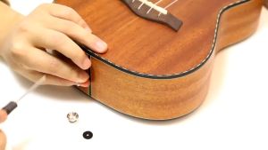 หมุดสายสะพายกีตาร์สกรูโลหะ | ใช้ได้ทุกประเภท (ไฟฟ้า/เบส/อูคูเลเล่) | แข็งแรงทนทาน ไม่หลุดง่าย | พร้อมสกรูล็อกแน่น