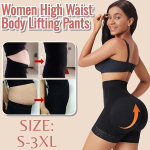 Zipper Button High Waist Body Shaping Pants Womens Butt Lifting Pants Padded Hip Shorts Seamless Corset Panty