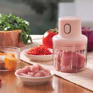 [Same Day Ship] Electric Garlic Chopper Meat Grinder Garlic Masher Machine Multi Portable Food Processor Garlic Crush USB Wireless Electric Mixer Household Fruit Vegetable Chopper Kitchen Cooking Tools