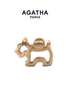 AGATHA | Golden Dog Design Clip