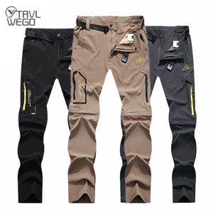Spring Hiking Pants Men Waterproof Can Be Converted Into Shorts Fishing Wear Climbing Clothes Quick Dry Anti-UV Trousers