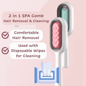 Pet Wonderland Pet Wet Wipes Comb Cat Grooming Comb Hair Fur Removal Massage Brush Spa Comb For Dog Cat Grooming