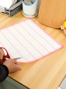 LOJ Dense Wood Fibre Bamboo Fibre Scouring Pad High Absorbent Towel Cleaning Dishcloth 高吸水毛巾清洁抹布