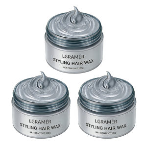 EELHOE | Silver Gray Temporary Hair Color WaxInstant Natural Hairstyle Cream Dye for YouthDisposable Coloring Mud for Cosplay Halloween