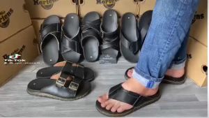 dép  quai chéo doctor dr martens chính hãng thái landép da bò cao cấp TL12345